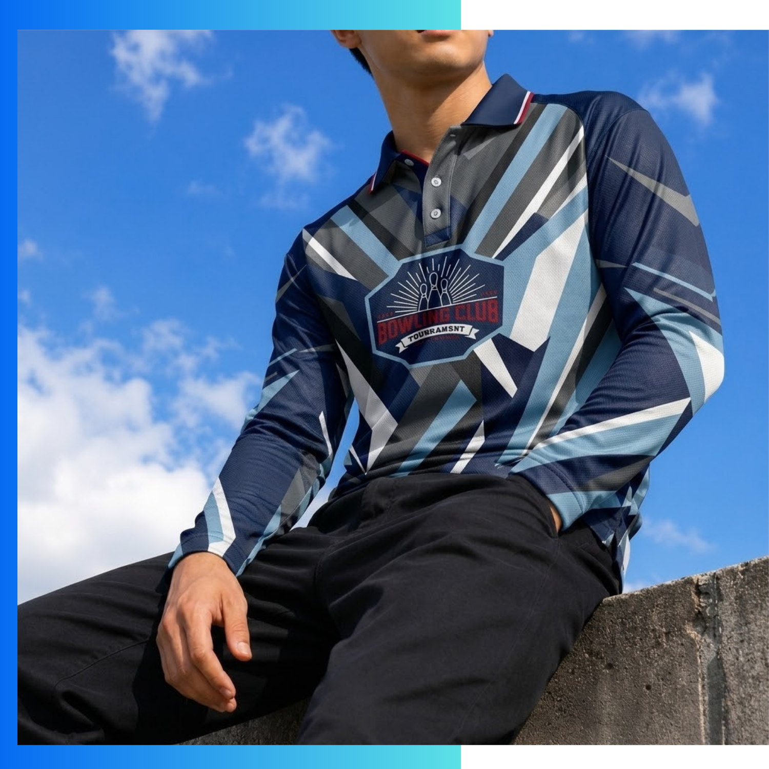 Custom Birdseye Mesh Long Sleeve Polo Shirt – 160gsm Breathable Performance Sublimation Teamwear XS–4XL - Image 3