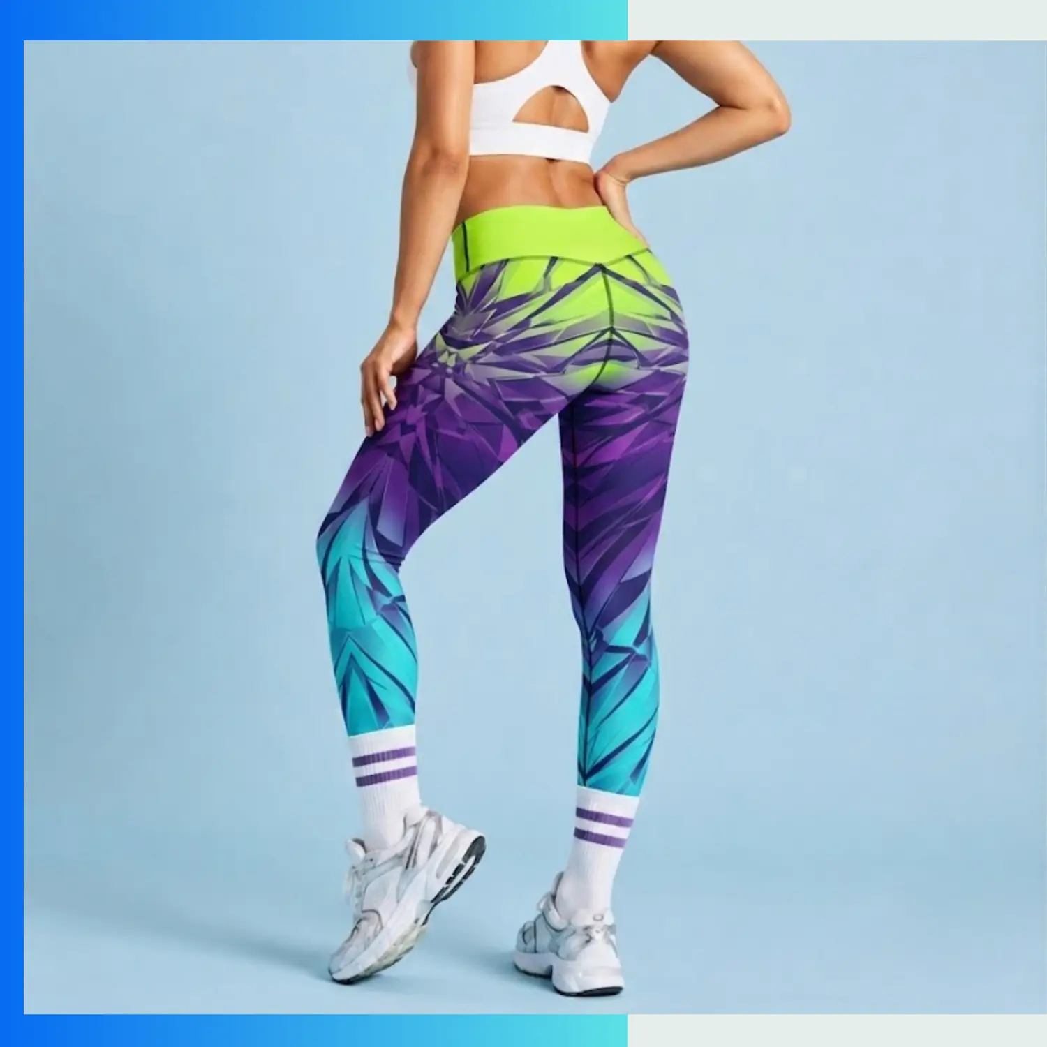 Economy Full Sublimation Leggings – Custom Team Compression Pants - Image 3