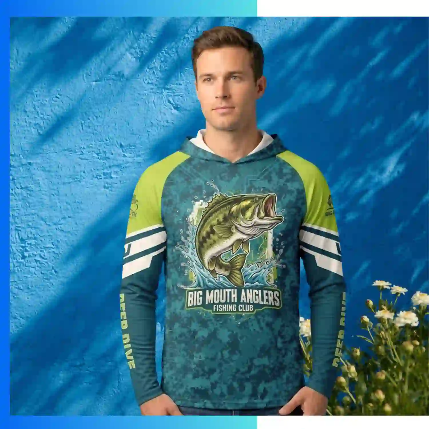 Custom Unisex and Kids' Full Sublimation with 160G Brushed Milk Silk Long Sleeve Hooded T-Shirt - Image 3