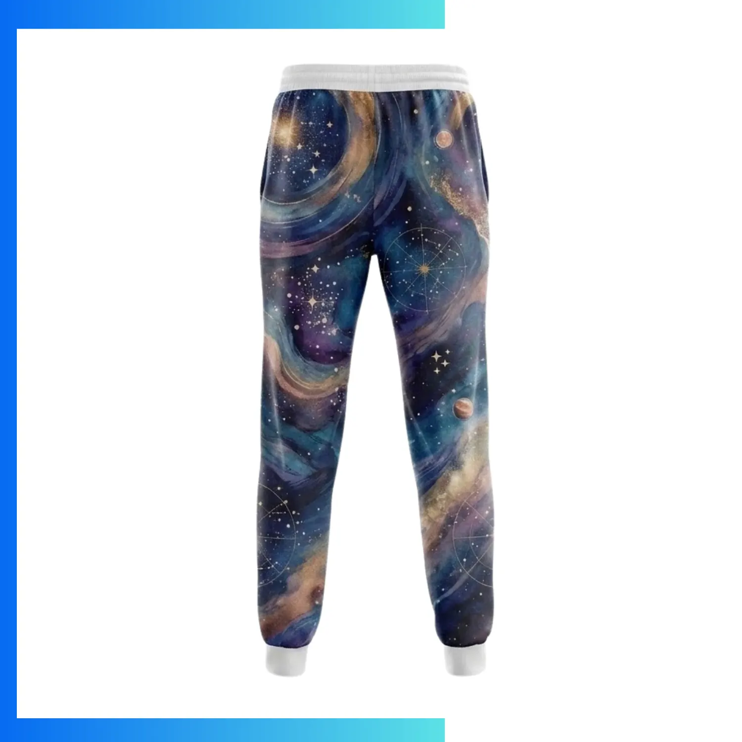 Full Sublimation 220G Ultra Light Fleece Sweatpants – Custom Unisex & Kids Performance Joggers - Image 2