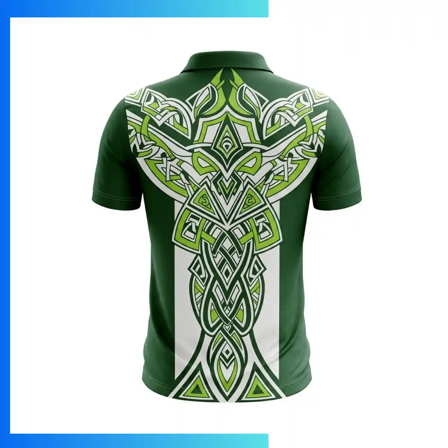 Men’s Eco-Friendly Sublimation Golf Polo Shirt – 160G Recycled Performance Pique - Image 2