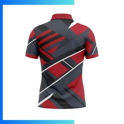 Alternative view of Unisex UPF50+ Short Sleeve Polo Shirt – Custom Full Sublimation Performance Teamwear