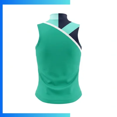 Alternative view of Women’s Windproof Golf Vest – 220gsm Full Sublimation Sleeveless Zip Performance Vest