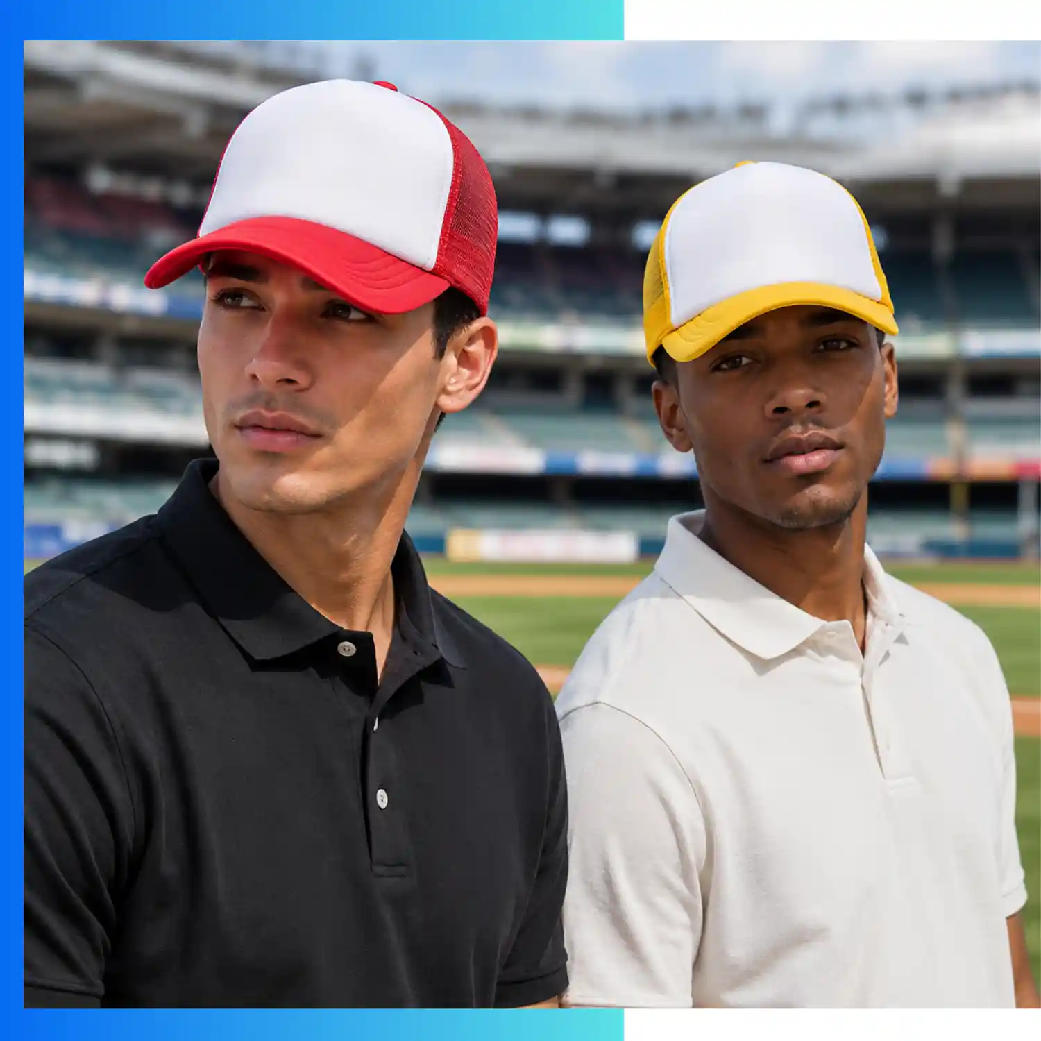 Trucker Cap – 5-Panel Mesh Back Snapback Hat | Custom Heat Press Logo - Image 11
