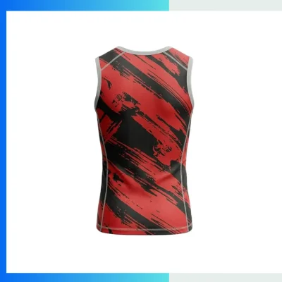 Alternative view of Custom Sublimation Sleeveless Compression T-Shirt – Pro Series Men’s Athletic Training Tank