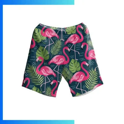 Alternative view of Women’s Full Sublimation Board Shorts – 135GSM 4-Way Stretch Quick Dry Swim & Beach Shorts