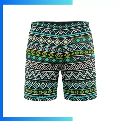 Alternative view of Unisex Sublimation Board Shorts - 120G Polyester Peach Skin | Lightweight Performance Swim Shorts with Mesh Pockets & Lining