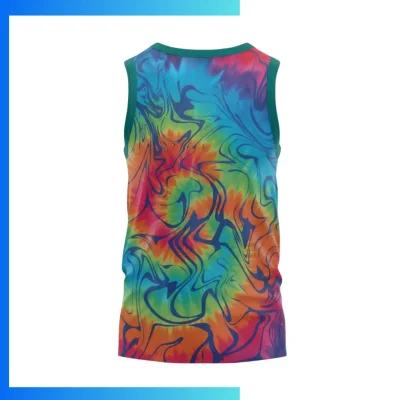 Alternative view of Custom Full Sublimation Lightweight Sweat Tank – 250GSM Looped Pile Sleeveless Hoodie