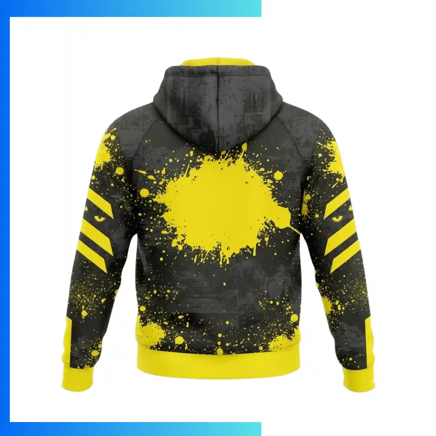 Custom Full Sublimation 220G Lightweight Hoodie with Kangaroo Pocket – Fleece-Lined Performance Pullover with Drawcord - Image 2