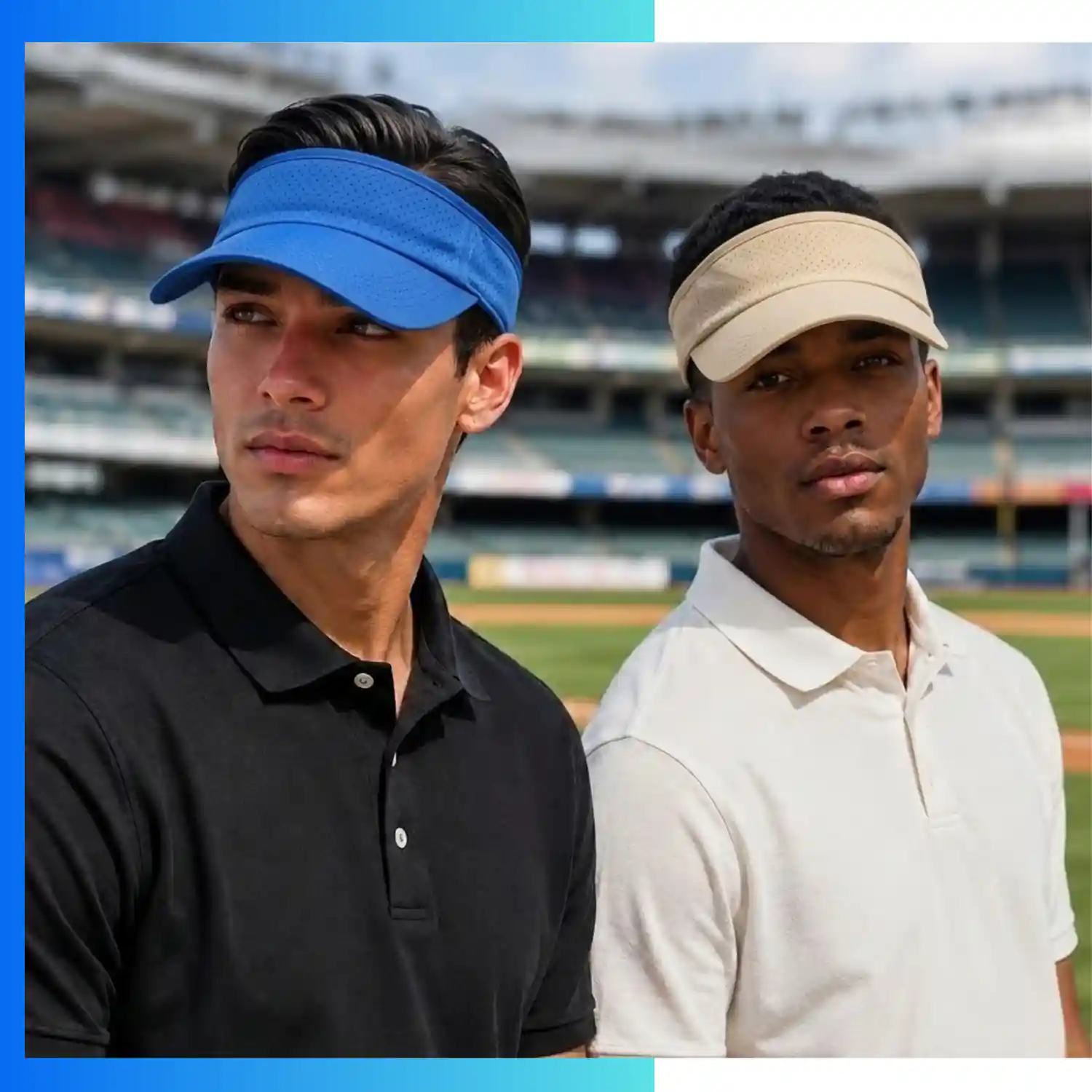 Quick Dry Sport Sun Visor – Lightweight Polyester Running & Tennis Visor Hat - Image 6