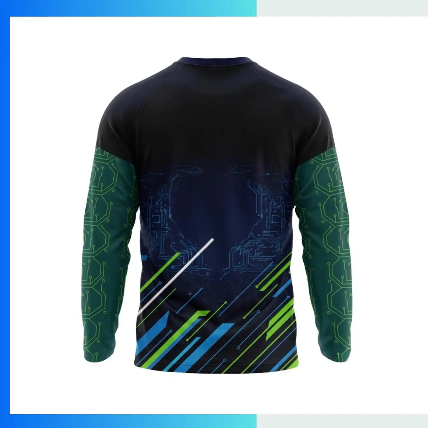 Premium Milk Silk Long Sleeve T-Shirt | 180GSM 2-Way Stretch Interlock Custom Sublimation Teamwear - Image 2