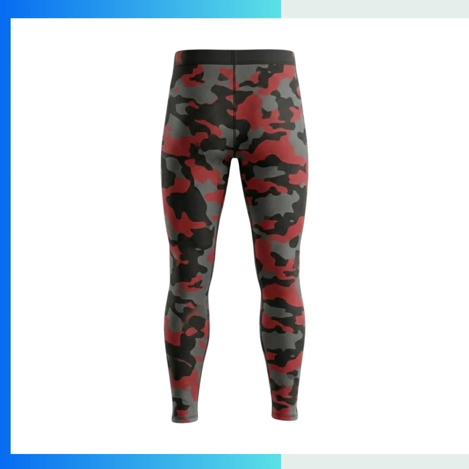 Men’s Full Sublimation Compression Long Sleeve Tights – 180GSM Milk Silk Performance Base Layer - Image 2