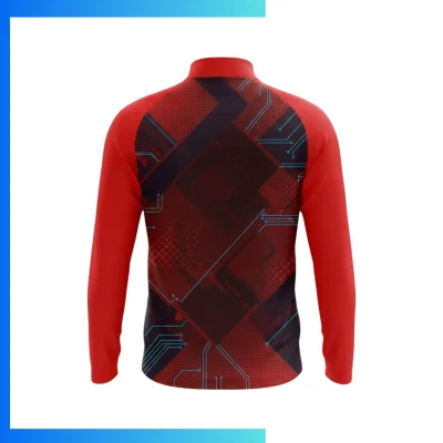 Alternative view of Custom 280G Stretch Interlock Quarter Zip Sweatshirt – Lightweight Sublimation Team Pullover