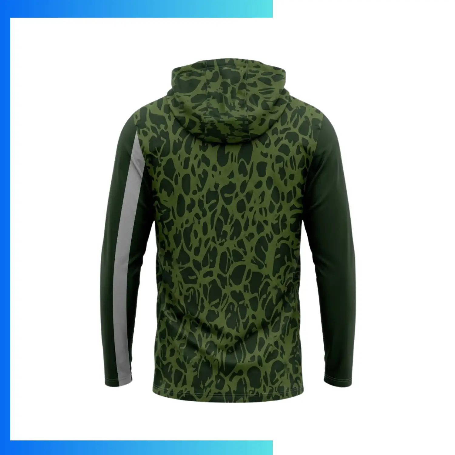 SolarProtec Full Sublimation Hooded Long Sleeve Shirt with Mesh Side Panels – UPF50+ Custom Sun Protection - Image 2