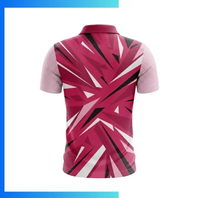 Alternative view of Men’s Lightweight Sublimation Golf Polo Shirt – 150GSM Performance Flashed V Fabric