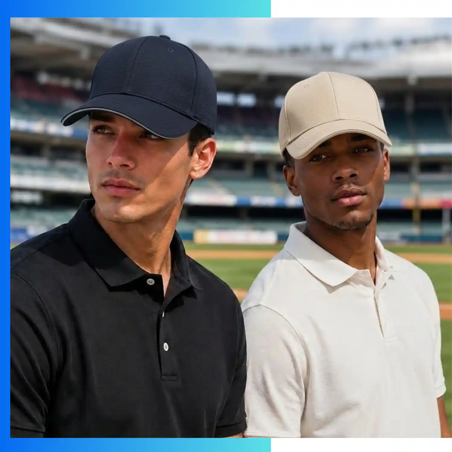 Constructed 6-Panel Ottoman Sandwich Cap - Stock Offer | Textured Fabric with Metal Tuck Buckle - Image 8