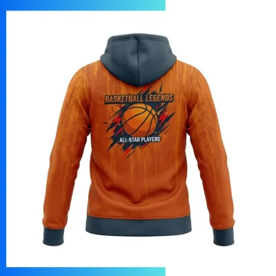 Alternative view of Custom 280G Heavyweight Full Sublimation Full-Zip Hoodie with Kangaroo Pocket – Unisex & Kids