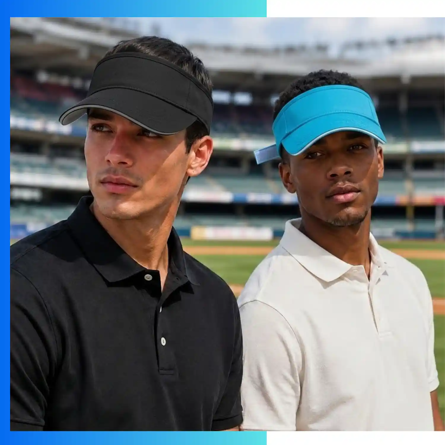 Sandwich Bill Sun Visor – Adjustable Cotton Golf & Tennis Visor | Custom Logo Sports Visor - Image 8