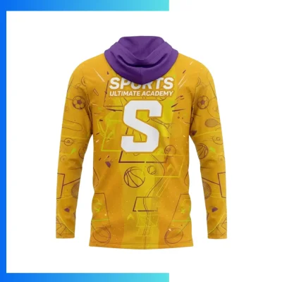 Alternative view of Economy Series 280G Polyester Twill Full Sublimation Hoodie with Kangaroo Pocket – Unisex & Kids Custom Pullover Hoodie