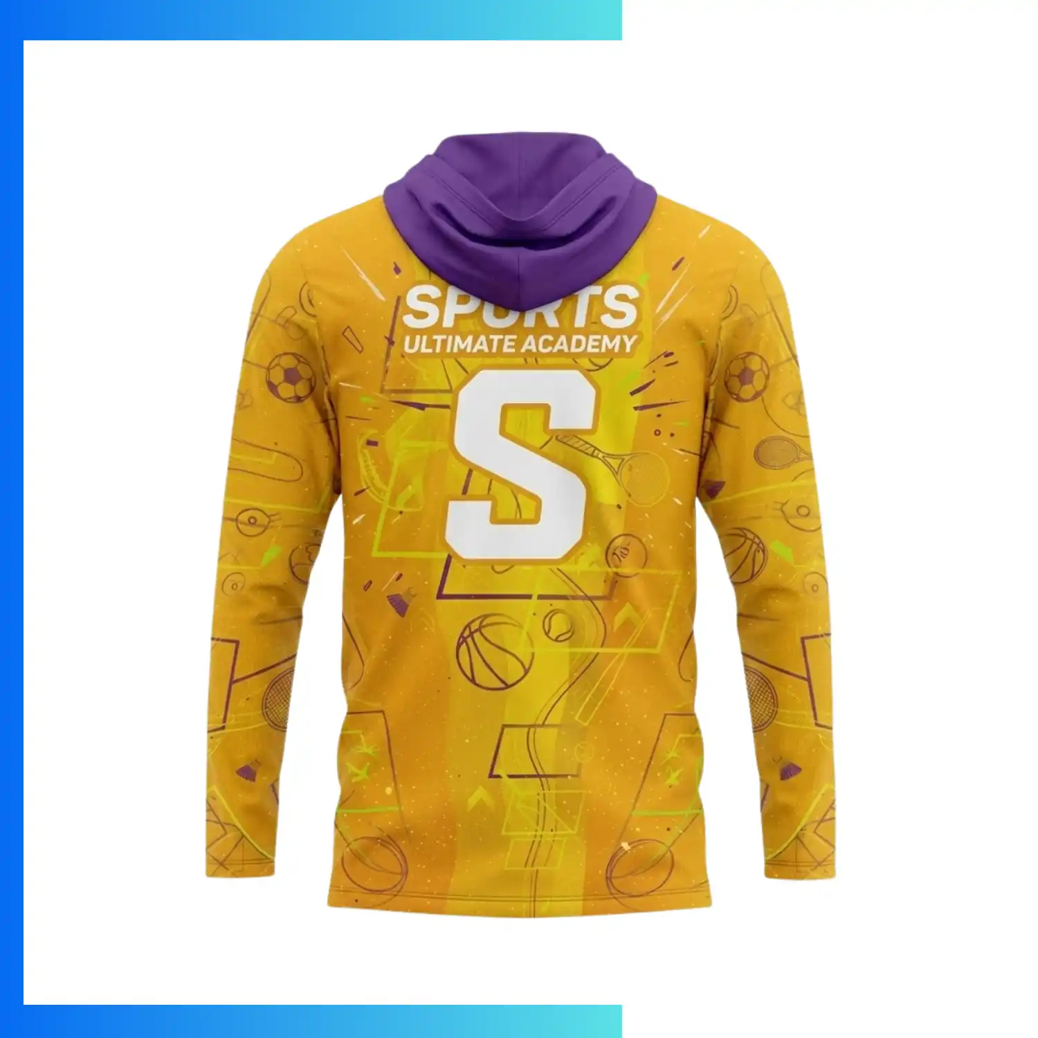 Economy Series 280G Polyester Twill Full Sublimation Hoodie with Kangaroo Pocket – Unisex & Kids Custom Pullover Hoodie - Image 2