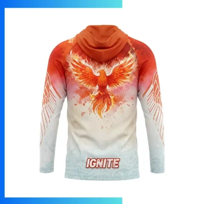Alternative view of Full Sublimation 220G Ultra Light Fleece-Lined Cropped Hoodie – Custom Unisex & Kids Lightweight Streetwear Hoodie