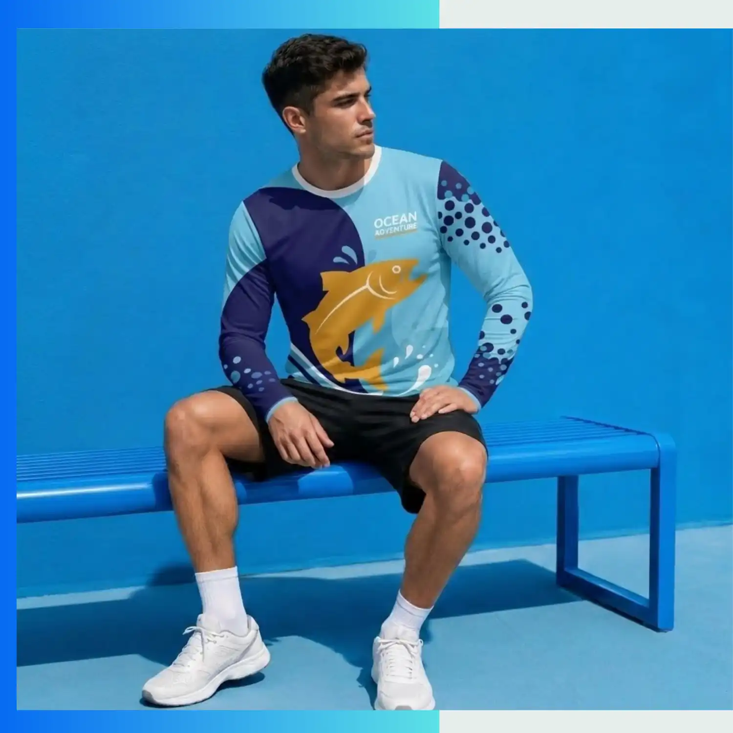 Custom 150GSM Interlock Sublimation Long Sleeve T-Shirt – Unisex & Kids Performance Team Wear - Image 3