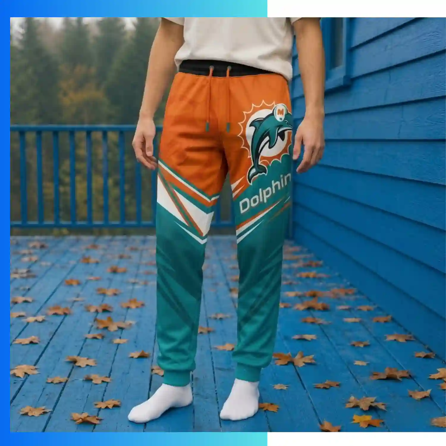 Custom Sublimation 310G Fleece-Lined Sweatpants – Heavyweight Warm Winter Pants - Image 3