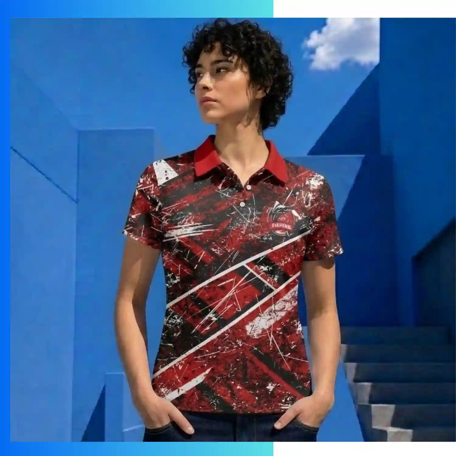 Custom Poly-Cottony Short Sleeve Polo Shirt – Full Sublimation Stretch Teamwear 180gsm - Image 3