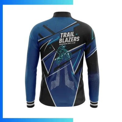 Alternative view of Custom 250G Lightweight Quarter Zip Sweatshirt – Looped Terry Sublimation Team Pullover