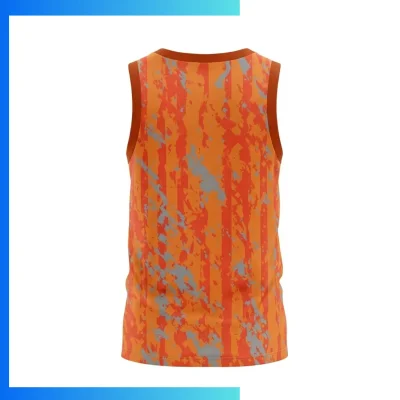 Alternative view of Custom Sublimation Pinhole Performance Tank Top – 150GSM Breathable Sleeveless Sports Shirt
