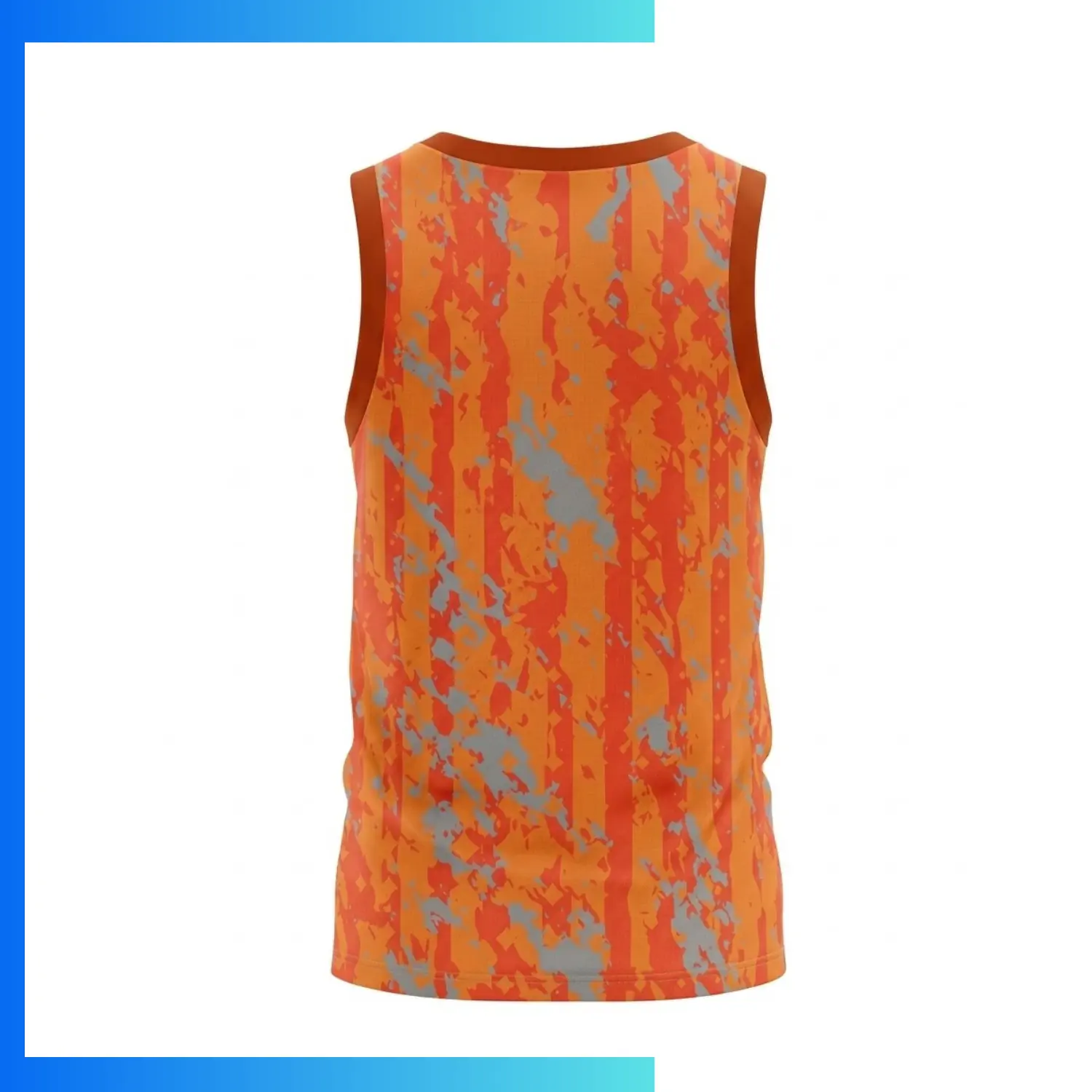 Custom Sublimation Pinhole Performance Tank Top – 150GSM Breathable Sleeveless Sports Shirt - Image 2