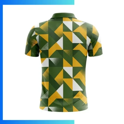 Alternative view of Men’s Sublimation Short Sleeve Golf Polo – 125GSM Woven Roving Ultra-Light Performance Custom Shirt