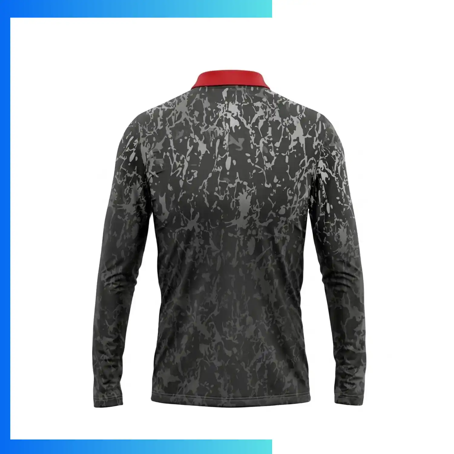 Custom Full Sublimation Interlock Long Sleeve Polo Shirt – 180gsm Performance Teamwear XS–4XL - Image 2