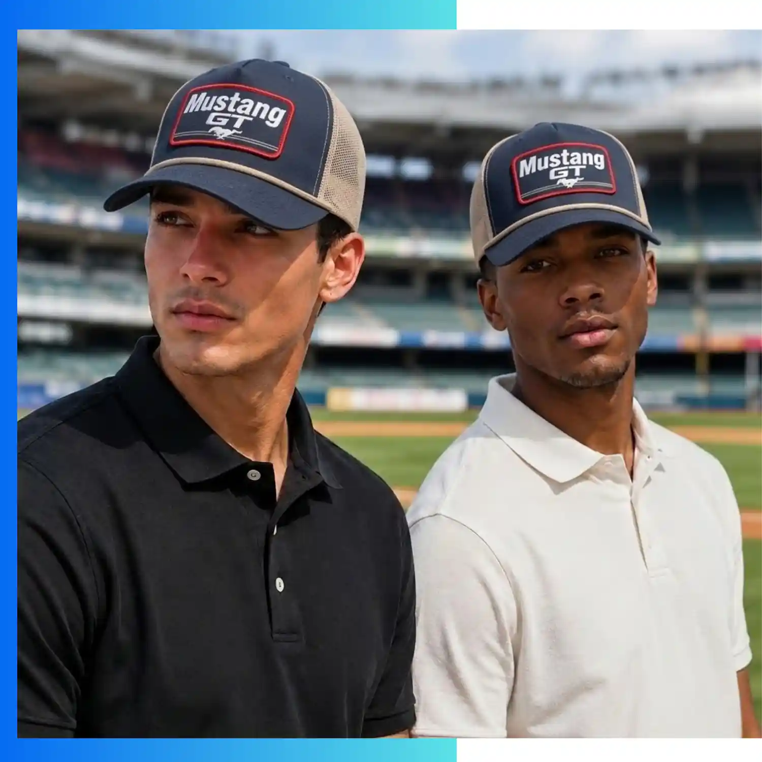 Taslon & Mesh 5-Panel Halfmoon Structured Cap – Custom Embroidery & Premium Patch Snapback Cap - Image 2