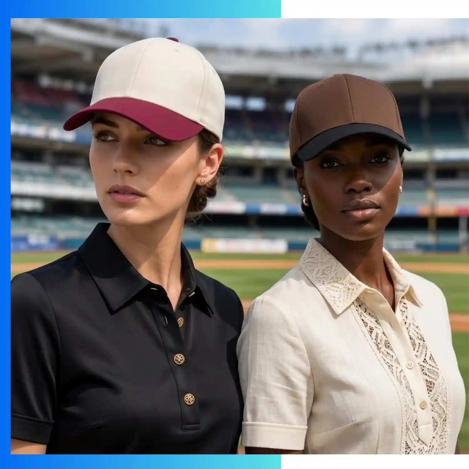 Color Blocked 6-Panel Baseball Cap – Custom Polyester-Cotton Promotional Cap with Hook & Loop Closure - Image 2