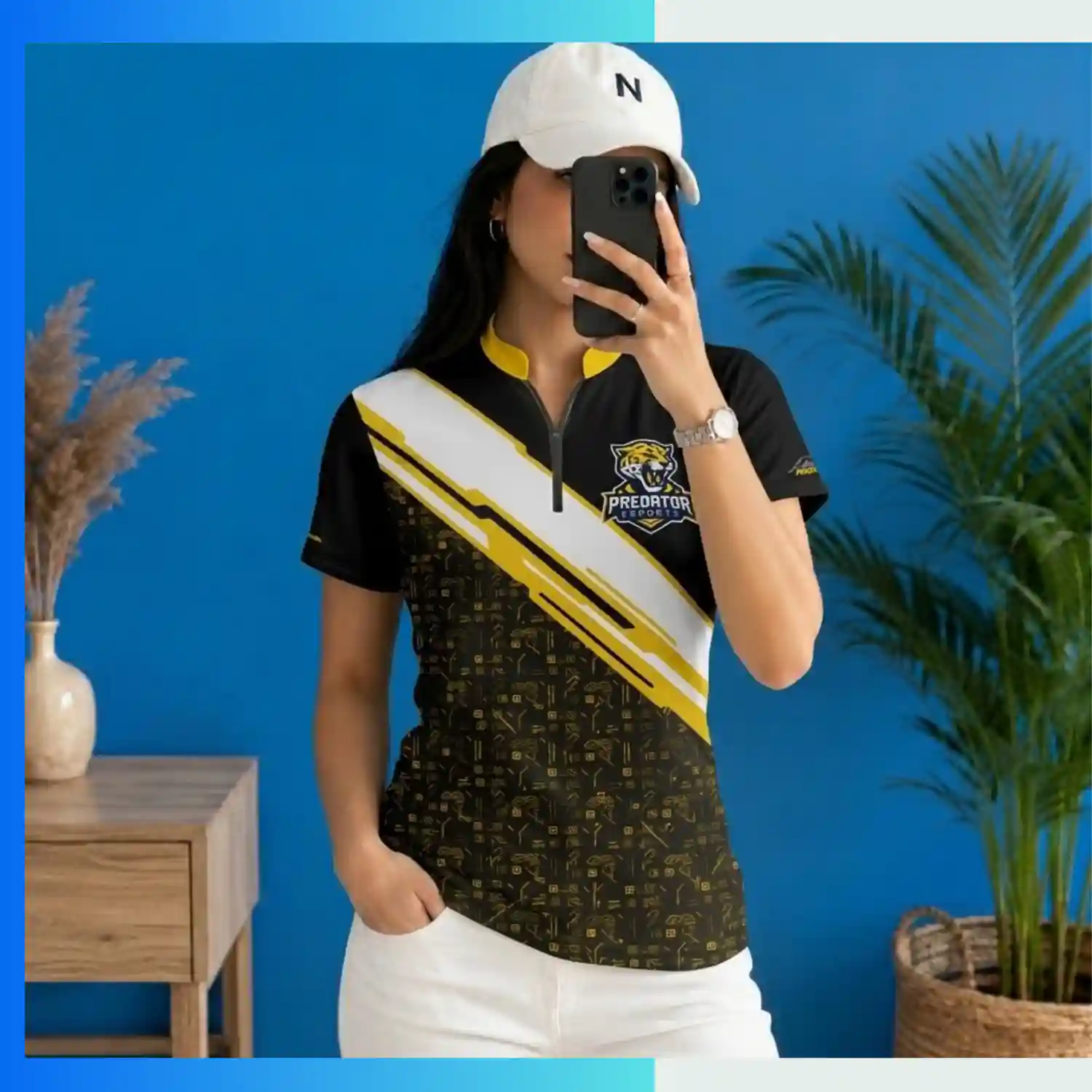 Custom 75D Pique Quarter-Zip Pullover | Lightweight Sublimation Team Warm-Up Top - Image 3