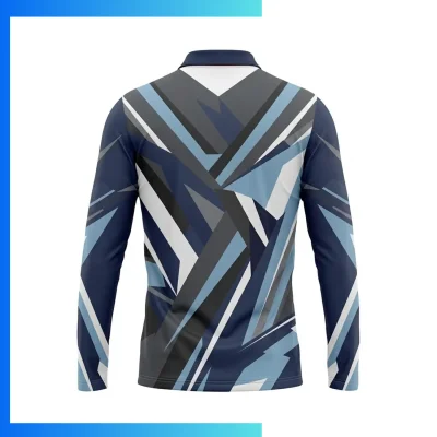 Alternative view of Custom Birdseye Mesh Long Sleeve Polo Shirt – 160gsm Breathable Performance Sublimation Teamwear XS–4XL