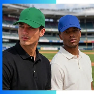 Alternative view of Acrylic Brushed 6-Panel Cap Polyester Cotton Custom Baseball Cap