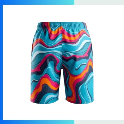Alternative view of Custom Sublimation Swim Shorts – Pro Series Men’s Athletic Swimwear