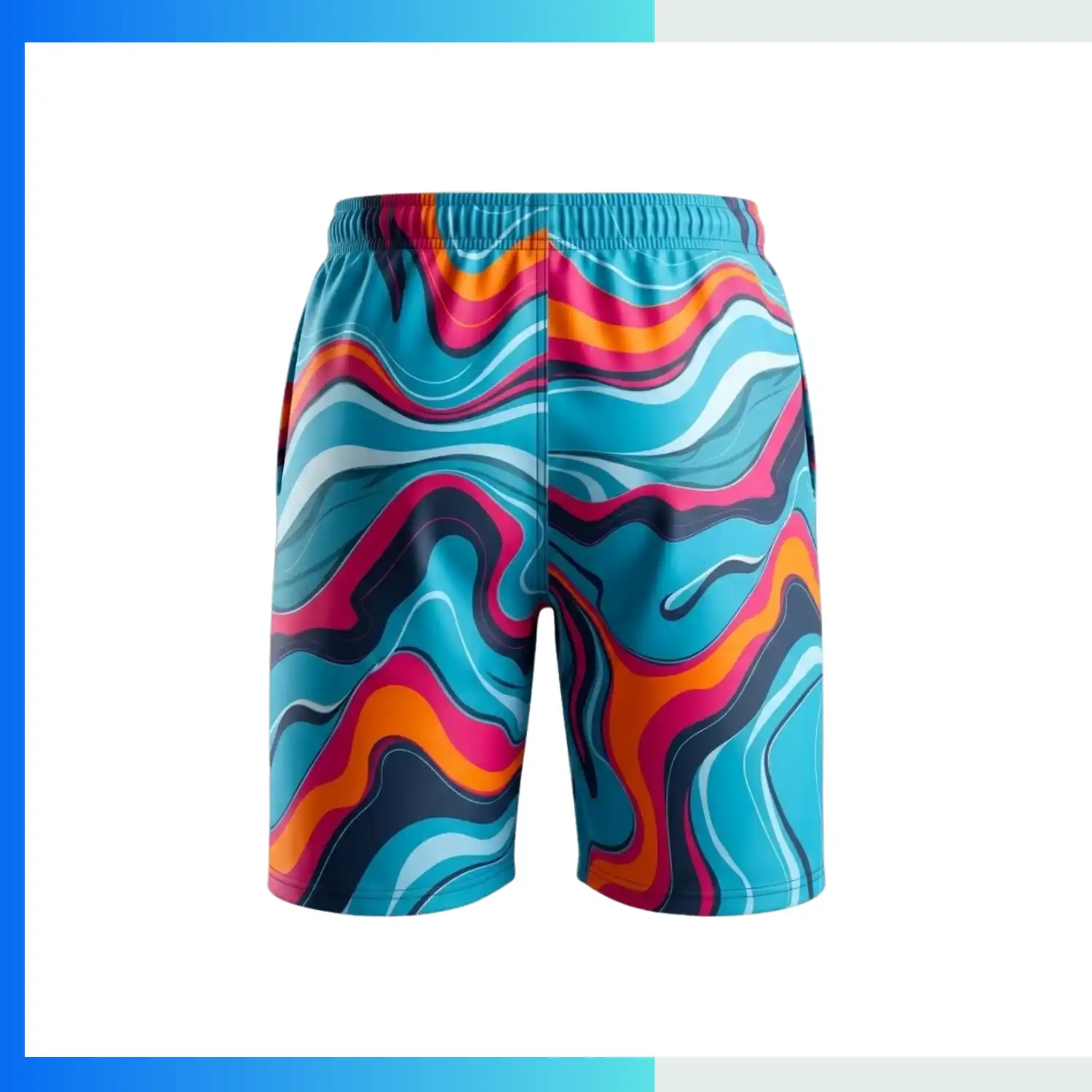 Custom Sublimation Swim Shorts – Pro Series Men’s Athletic Swimwear - Image 2