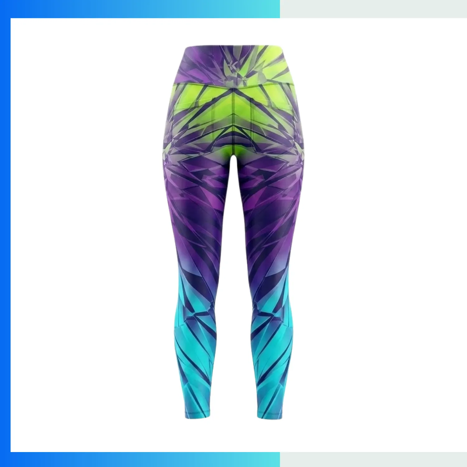Economy Full Sublimation Leggings – Custom Team Compression Pants - Image 2