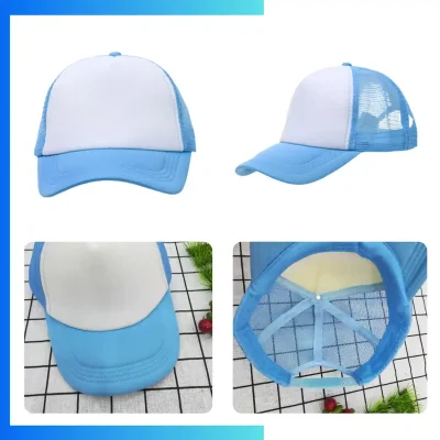 Alternative view of Trucker Cap – 5-Panel Mesh Back Snapback Hat | Custom Heat Press Logo