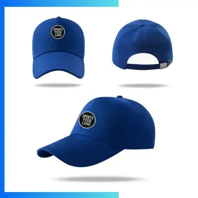 Alternative view of Canvas Structured 5-Panel Cap – Custom Embroidery & Patch Logo Adjustable Cap