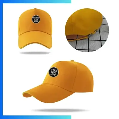 Canvas Structured 5-Panel Cap – Custom Embroidery & Patch Logo Adjustable Cap
