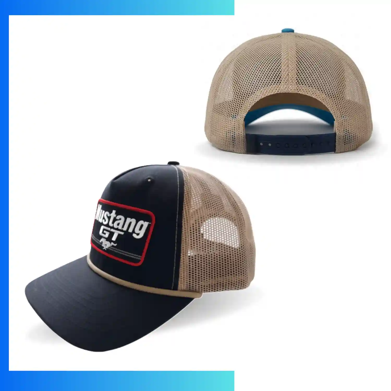 Taslon & Mesh 5-Panel Halfmoon Structured Cap – Custom Embroidery & Premium Patch Snapback Cap