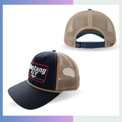 100% nylon taslon waterproof halfmoon 5-panel cap mesh back plastic snapback cotton sweatband
