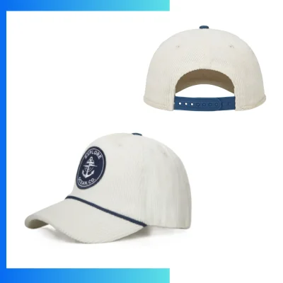 Premium 5-Panel Corduroy Cap - Stock Offer | Structured with Halfmoon Buckram & Snapback Closure