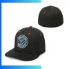 Premium 6-Panel Mid Crown Flat Bill Cap – Custom Tactel Streetwear Hip Hop Snapback Hat