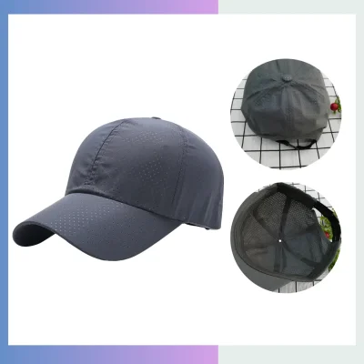NPS-CAP-020 active performance cap 100% polyester rapid drying structured 6-panel 7cm pre-curved visor