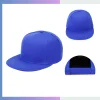 7cm flat bill hip hop cap structured 6-panel maoqing polyester plastic snapback closure